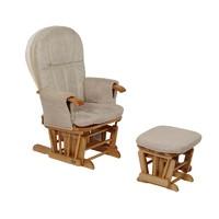 Tutti Bambini GC35 Padded Smooth Glider Baby Nursing Chair & Foot Stool