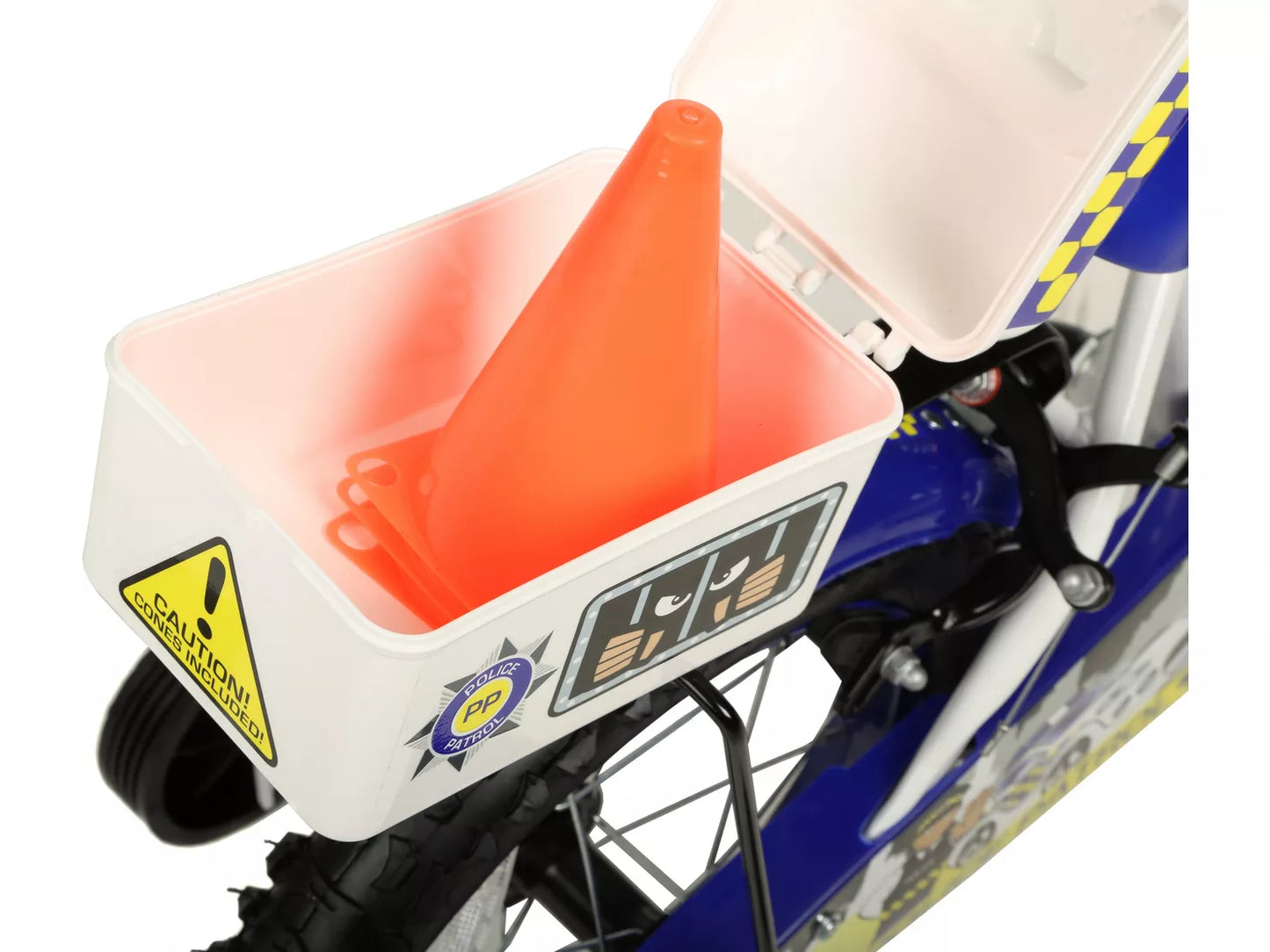 Apollo Blue Police Patrol Kids Mitts - 14" Wheel