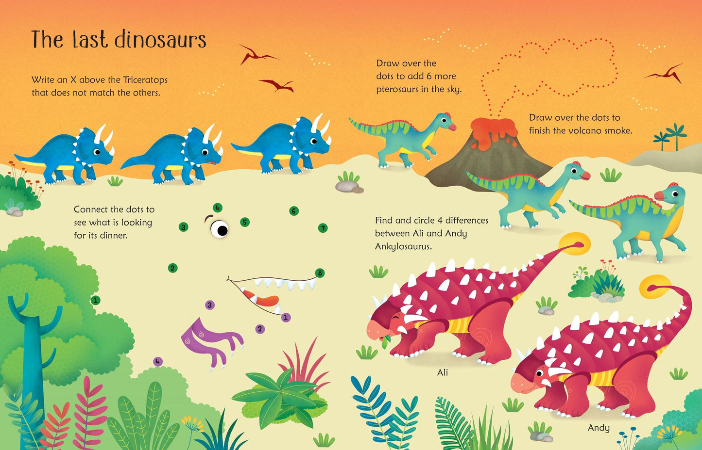 Usborne Dinosaur Activity Book