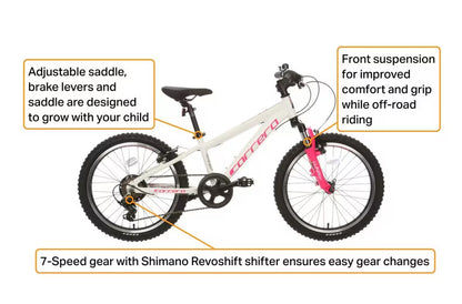 Carrera Luna Junior Mountain Bike - 20" Wheel