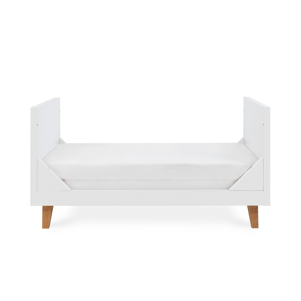 Tutti Bambini Como Cot Bed White & Rosewood