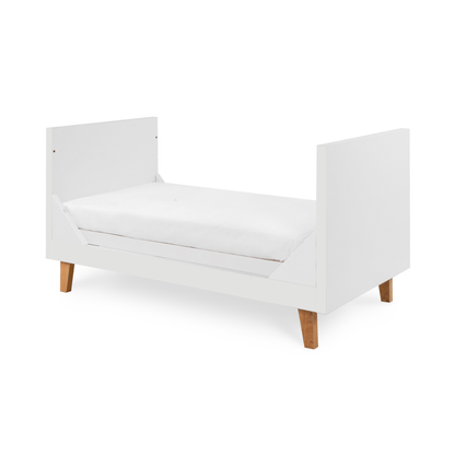 Tutti Bambini Como Cot Bed White & Rosewood