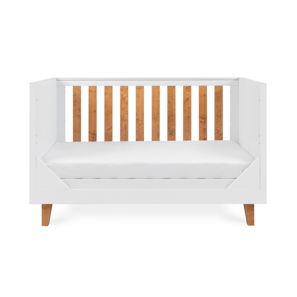 Tutti Bambini Como Cot Bed White & Rosewood