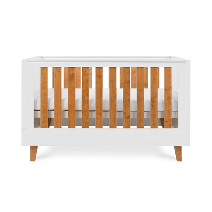 Tutti Bambini Como Cot Bed White & Rosewood