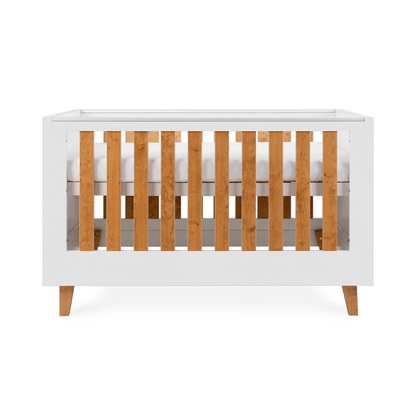 Tutti Bambini Como Cot Bed White & Rosewood