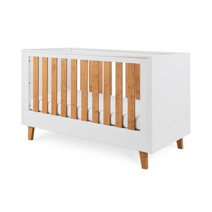 Tutti Bambini Como Cot Bed White & Rosewood
