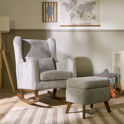 Harper Wingback Rocking Chair & Footstool