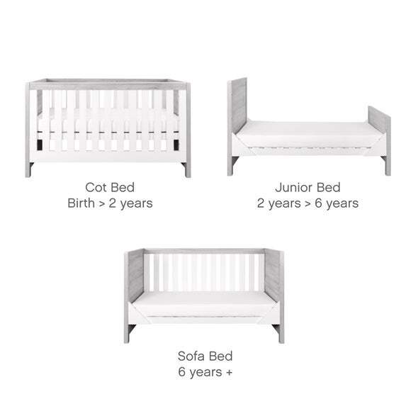 Tutti Bambini Modena 3 in 1 Cot Bed