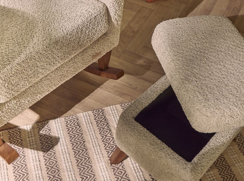 Harper Wingback Rocking Chair & Footstool