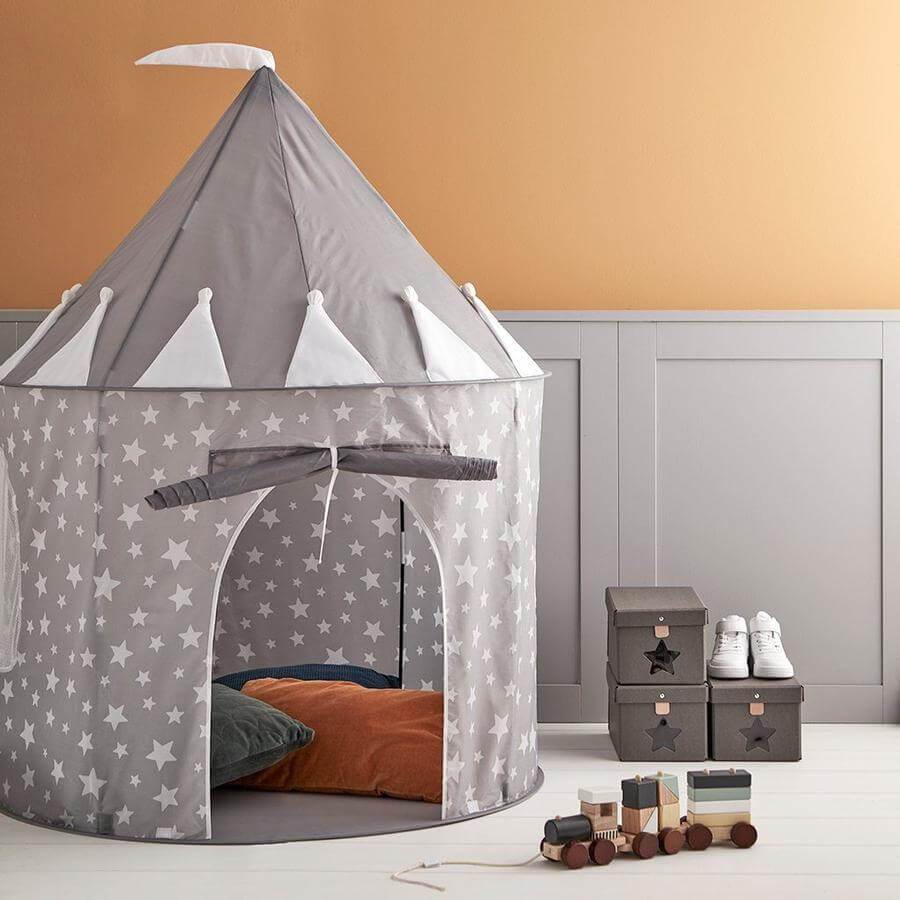 Kids Concept Play Tent Star Grey