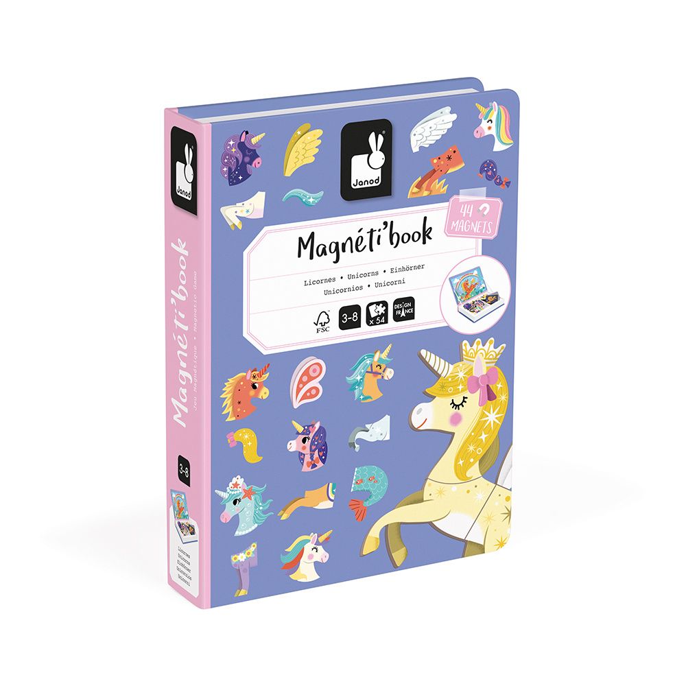 Janod Magneti Book Unicorn