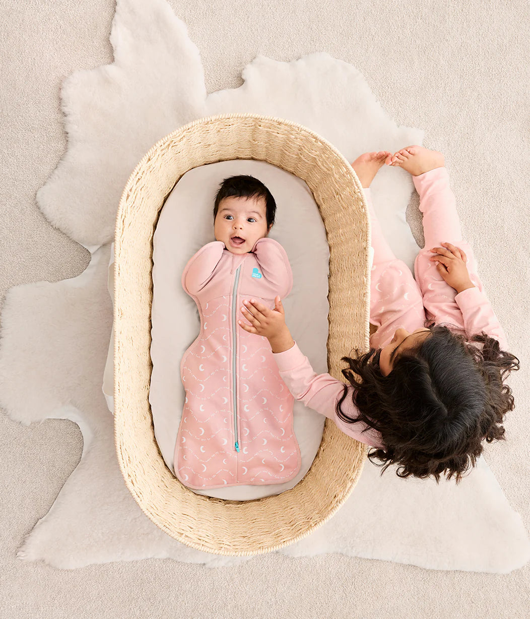 Swaddle Up™ Moon & Back Dusty Pink, 1.5T